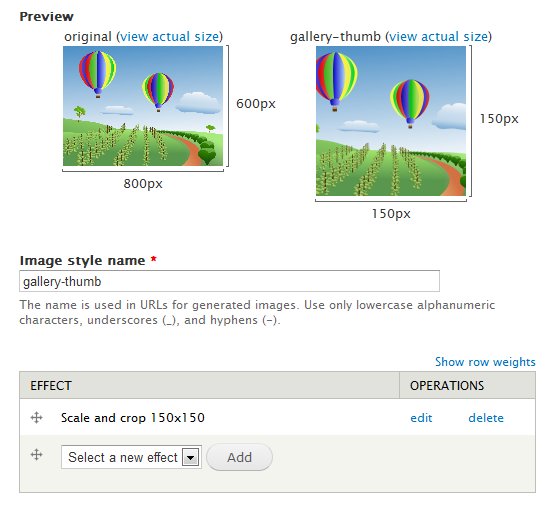 Create image style
