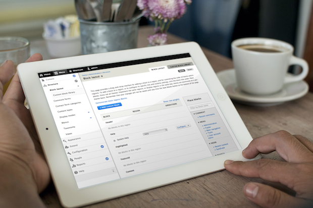 Drupal 8 sample screenshot