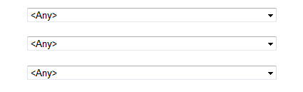 dropdown box