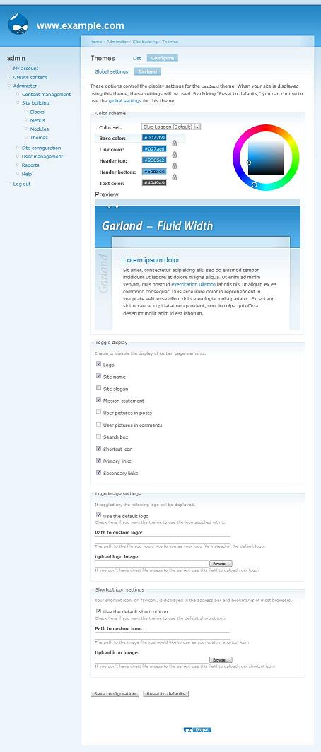 drupal-themes-garland-color-module